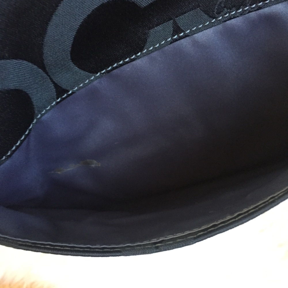 Coach Black Tribeca Madison Op Art Purse Tote Bag - Picture 7 of 8